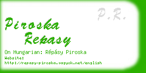 piroska repasy business card