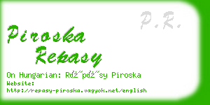 piroska repasy business card